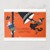  Halloween-Kaart: een tijdloze spook Feestdagenkaart (Voorkant)