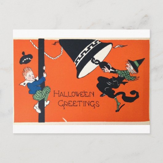  Halloween-Kaart: een tijdloze spook Feestdagenkaart (Voorkant)