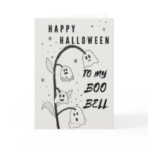 Halloween-Kaart | Ghost | Bloemen | Boo Bells