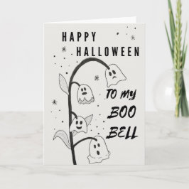 Halloween-Kaart | Ghost | Bloemen | Boo Bells Kaart