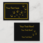 halloween Kaart, gloeiende vlakken Notitiekaartje (Voorkant / Achterkant)