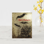 Halloween Kaart Haunting House Geel (Gele Bloem)