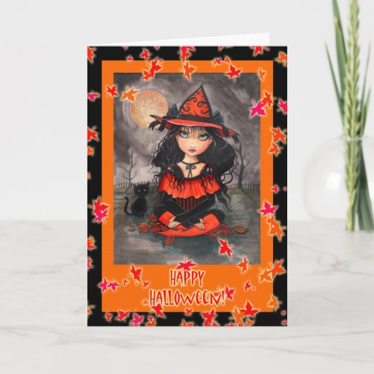 Halloween Kaart Heks Kat door Molly Harrison (Voorkant)