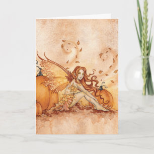 Halloween Kaart - Herfst Fairie