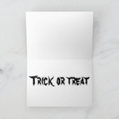 halloween kaart, humor, schattig, heks, pompoen, kaart (Binnen)