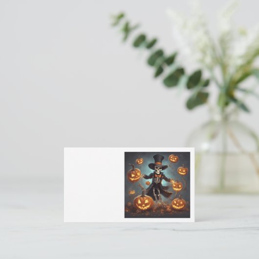 Halloween-kaart Informatiekaartje (Staand voorkant)