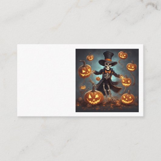 Halloween-kaart Informatiekaartje (Voorkant)