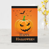 Halloween-kaart Kaart (Gele Bloem)