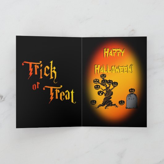 Halloween-kaart Kaart (Binnen)