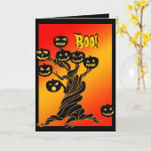 Halloween-kaart Kaart (Gele Bloem)