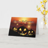 Halloween-kaart Kaart (Gele Bloem)