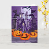Halloween-kaart Kaart (Gele Bloem)