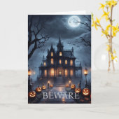 Halloween-kaart Kaart (Gele Bloem)