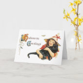 Halloween-kaart Kaart (Gele Bloem)