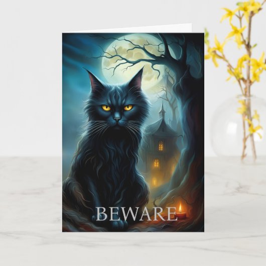 Halloween-kaart Kaart (Gele Bloem)