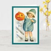  Halloween-kaart Kaart (Gele Bloem)