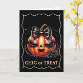 Halloween-kaart Kaart (Gele Bloem)