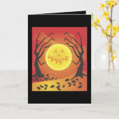 Halloween-kaart Kaart (Gele Bloem)