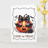 Halloween-kaart Kaart (Gele Bloem)
