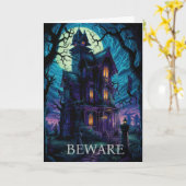 Halloween-kaart Kaart (Gele Bloem)