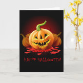 Halloween-kaart Kaart (Gele Bloem)