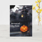 Halloween-kaart Kaart (Gele Bloem)
