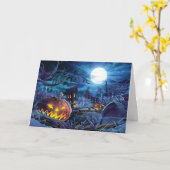 Halloween-kaart Kaart (Gele Bloem)