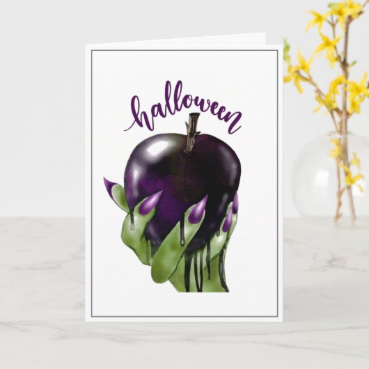 Halloween-kaart Kaart (Gele Bloem)