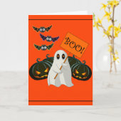 Halloween-kaart Kaart (Gele Bloem)