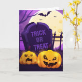 Halloween-kaart Kaart (Gele Bloem)