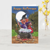 Halloween-kaart Kaart (Gele Bloem)