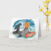 Halloween-kaart Kaart (Gele Bloem)