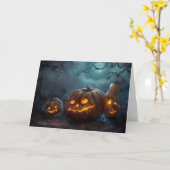Halloween-kaart Kaart (Gele Bloem)