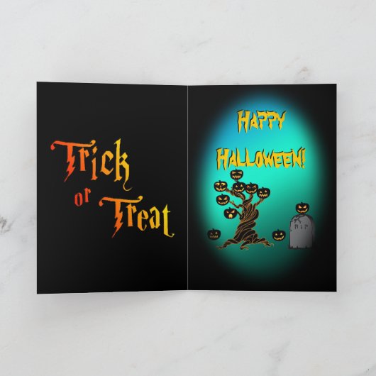 Halloween-kaart Kaart (Binnen)