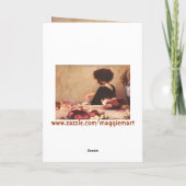  Halloween-kaart, legant-dame met Mirror Kaart (Achterkant)