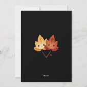 Halloween kaart met geesten en herfstelementen (Achterkant)