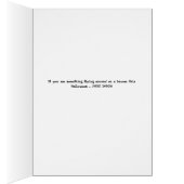 Halloween Kaart met heks op een Broom Humoureus (Binnen (Rechts))