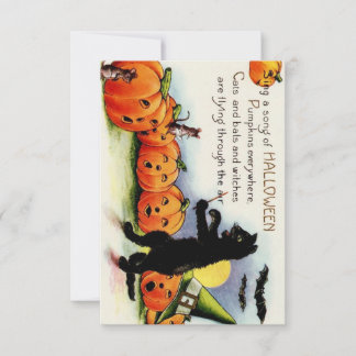  Halloween-kaart met pompoenen RSVP Kaartje
