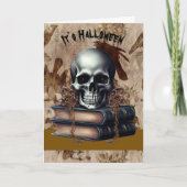 Halloween Kaart met skelet (Voorkant)