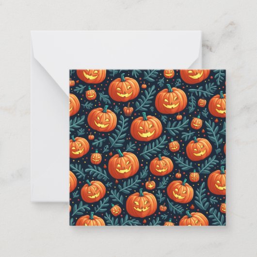 Halloween kaart notitiekaartje (Voorkant)