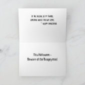 Halloween-Kaart 's nachts Kaart (Binnen)