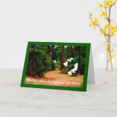 Halloween Kaart, Verbergen en zoeken met hosts Kaart (Gele Bloem)