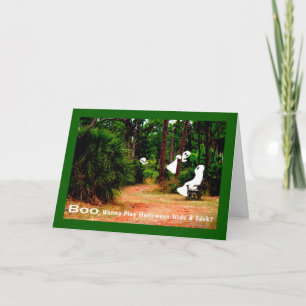 Halloween Kaart, Verbergen en zoeken met hosts Kaart