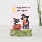 Halloween Kaart voor Babysitter (Voorkant)