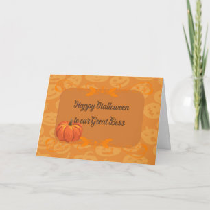 Halloween Kaart voor Great Boss