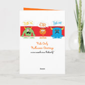 Halloween Kaart voor kinderen (Achterkant)