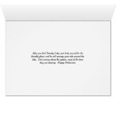 Halloween-Kaart, vrije Riden op het Spooky-meer (Binenzijde Horizontaal (Onderkant))