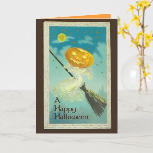  Halloween Kaarten (Gele Bloem)