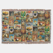  halloween-kaarten, collage-droogband deken (Voorkant)