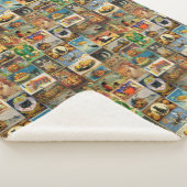  Halloween Kaarten Collage Sherpa Blanket Sherpa Deken (3/4)